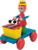 Pull along clown with xylophone