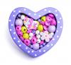 Threading beads - Small purple heart