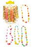 Holder with necklaces, combination of wood and plastic,displ. 72pcs