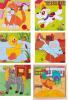 Picture cubes puzzle – farm animals, 2×2