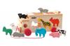Shape sorting truck with animals