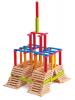 Wooden bricks - coloured - Emma, 200pcs