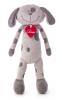 Flavio grey dog, medium 30cm
