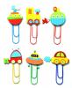 Color paper clips-maxi ´´Traffics´´, set 48pcs