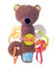 Cuddly teddy with squeaking rattle „MATAHI“