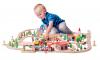 Railway set delivered in a wooden box, 170pcs