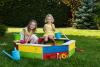Sandpit with protecting cover - coloured