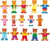 Dress-up puzzle – bear family
