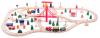 Railway set including truss bridge, 90pcs