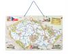 Magnetic map of the Czech Republic with pictures and board game, 3 in 1
