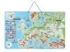 Magnetic map of Europe , board game 3in1, EN
