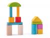 Toddler wooden blocks- natural/colored, 2,5 cm