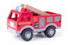 Large fire station with toy trucks