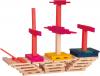 Wooden bricks - coloured - Simona, 200pcs