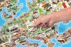 Magnetic map of Europe , board game 3in1, EN