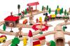 Railway set delivered in a wooden box, 170pcs