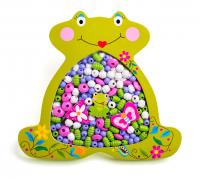 Threading beads - Frog