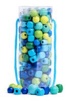 Beads in tube - turquoise