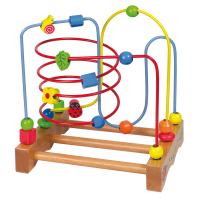 Labyrinth - large - ladybug, flower