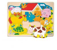 Shape puzzle – farm animals
