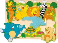 Shape puzzle - African animals