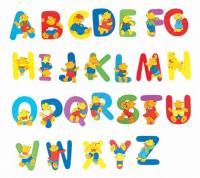 Wooden Letter with Bear ´´E´´