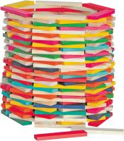 Wooden bricks - coloured - Simona, 200pcs
