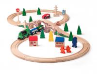 Figure of eight railway set with a battery powered engine