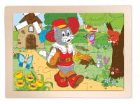 Wooden jigsaw puzzle ´´Puss in boots´´