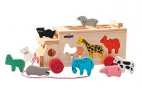Shape sorting truck with animals