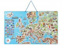 Magnetic map of Europe ,board game 3in1 , CZ