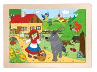 Wooden jigsaw puzzle ´´Little Red Riding Hood ´´