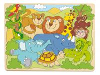Shape puzzle - African animals