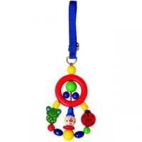 Hanging toy for bassinet Clown with Bug and Frog