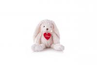 Julie white rabbit, medium 20cm