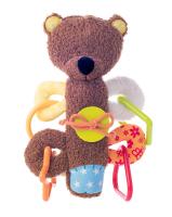 Cuddly teddy with squeaking rattle „MATAHI“